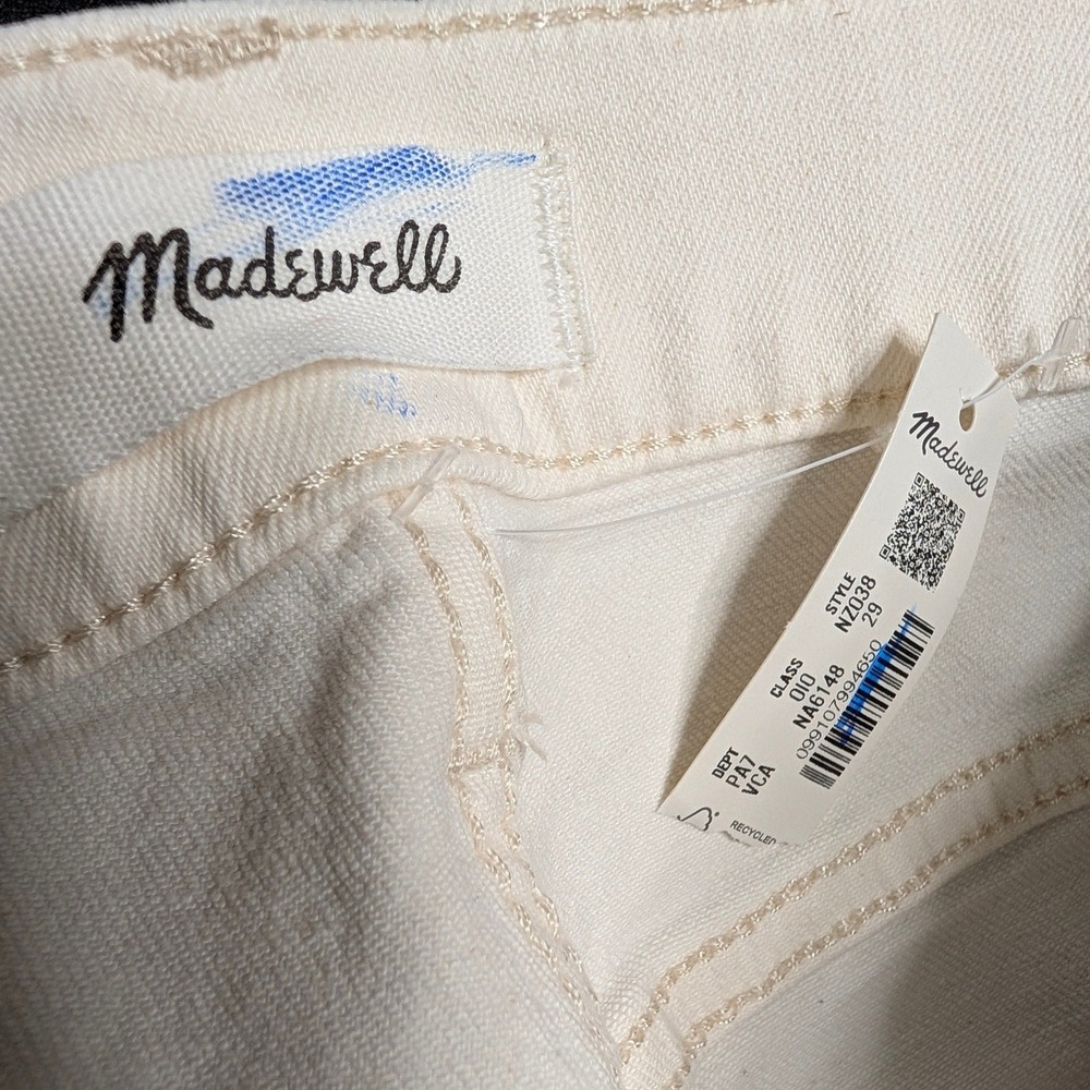 Madewell Perfect Vintage Wide-Leg Crop Jean Vintage Canvas High Rise Raw Hem 29 - Picture 7 of 13